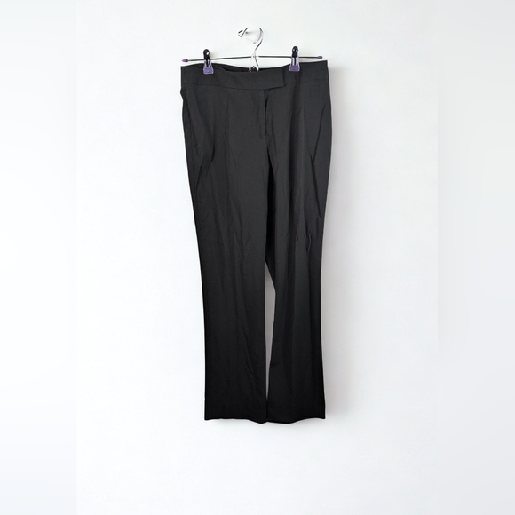 Anne Klein Black Flared Stretch Trouser Pant 2 - Picture 3 of 11